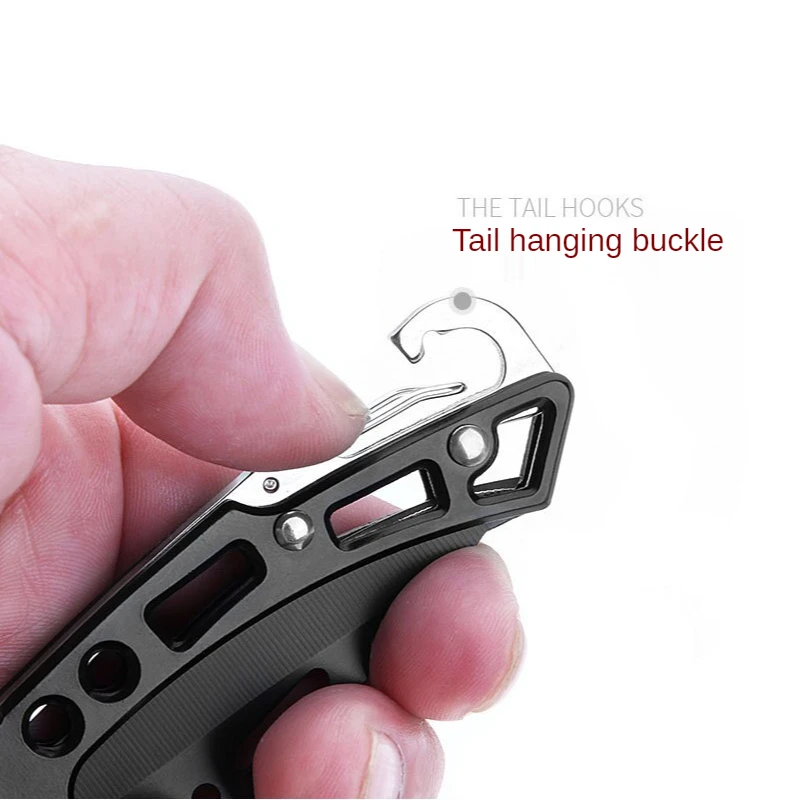 

Folding Knife with Serrated Clip Point Blade and Aluminum Handle for Camping Hunting Fishing Hiking Survival and EDC Pocket Knof