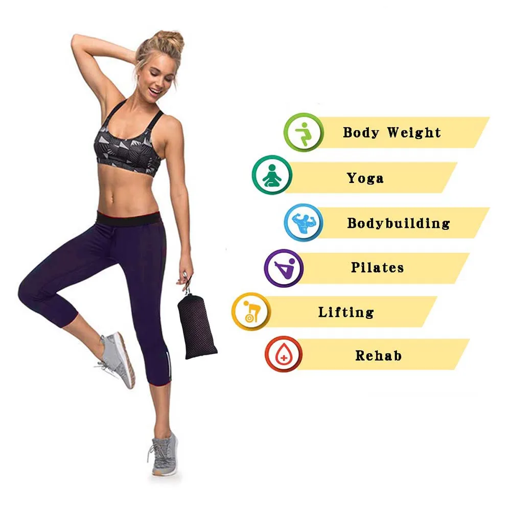 8 шт. набор для занятий йогой и фитнесом эластичный ремешок пояс фитнес резиновая