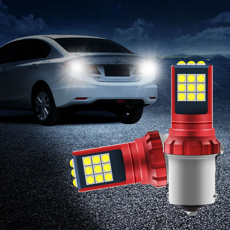 2X LED Car Reverse Lights Rear Light 12V 1156 Type Tail Bulb Lamp Daytime Running Signal Glowing Working | Автомобили и мотоциклы