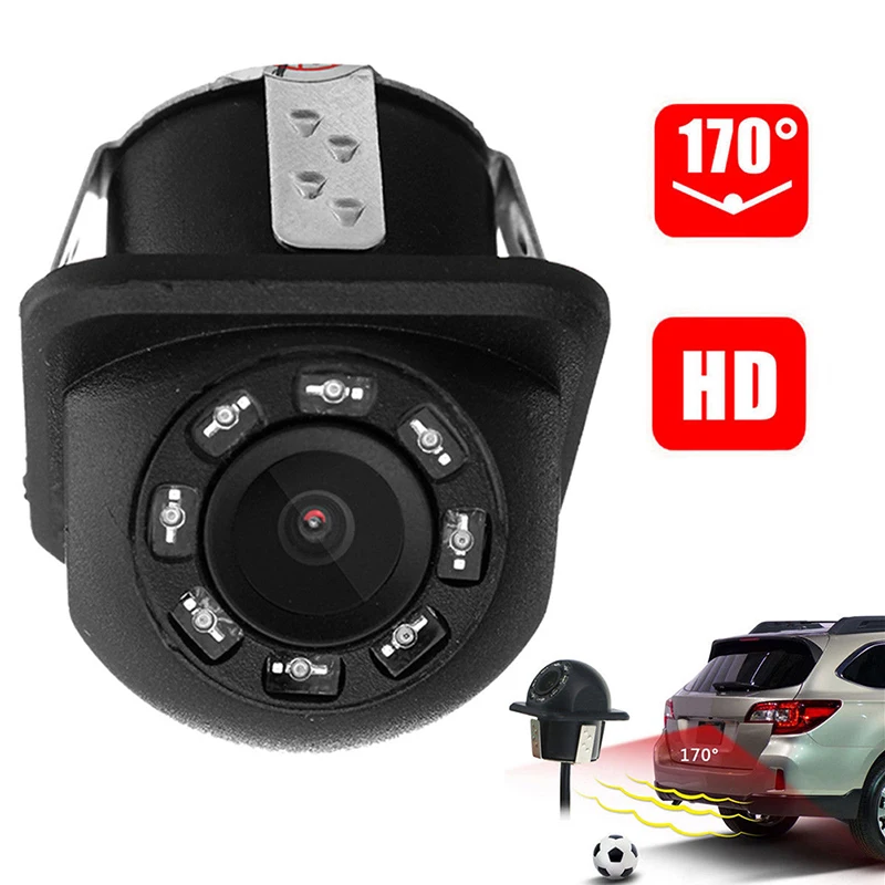 

170 Degree CMOS Car Rear View Backup Camera Reverse 8 LED Night Vision Waterproof Camera