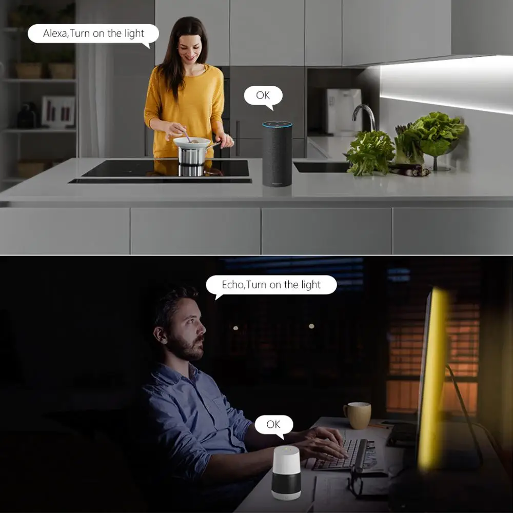 DC12V 5 м светодиодный настольная лампа домашний умный WI-FI Управление Спальня