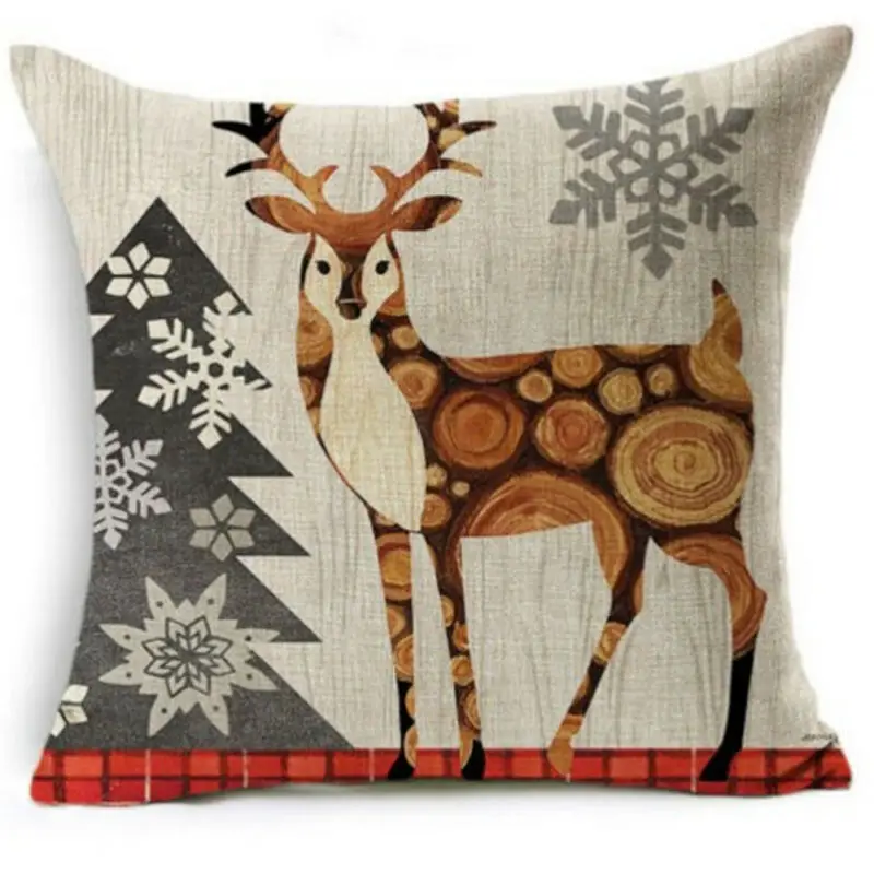 18x18 дюймов Веселый Рождественский дизайн чехол для подушки Рождественская