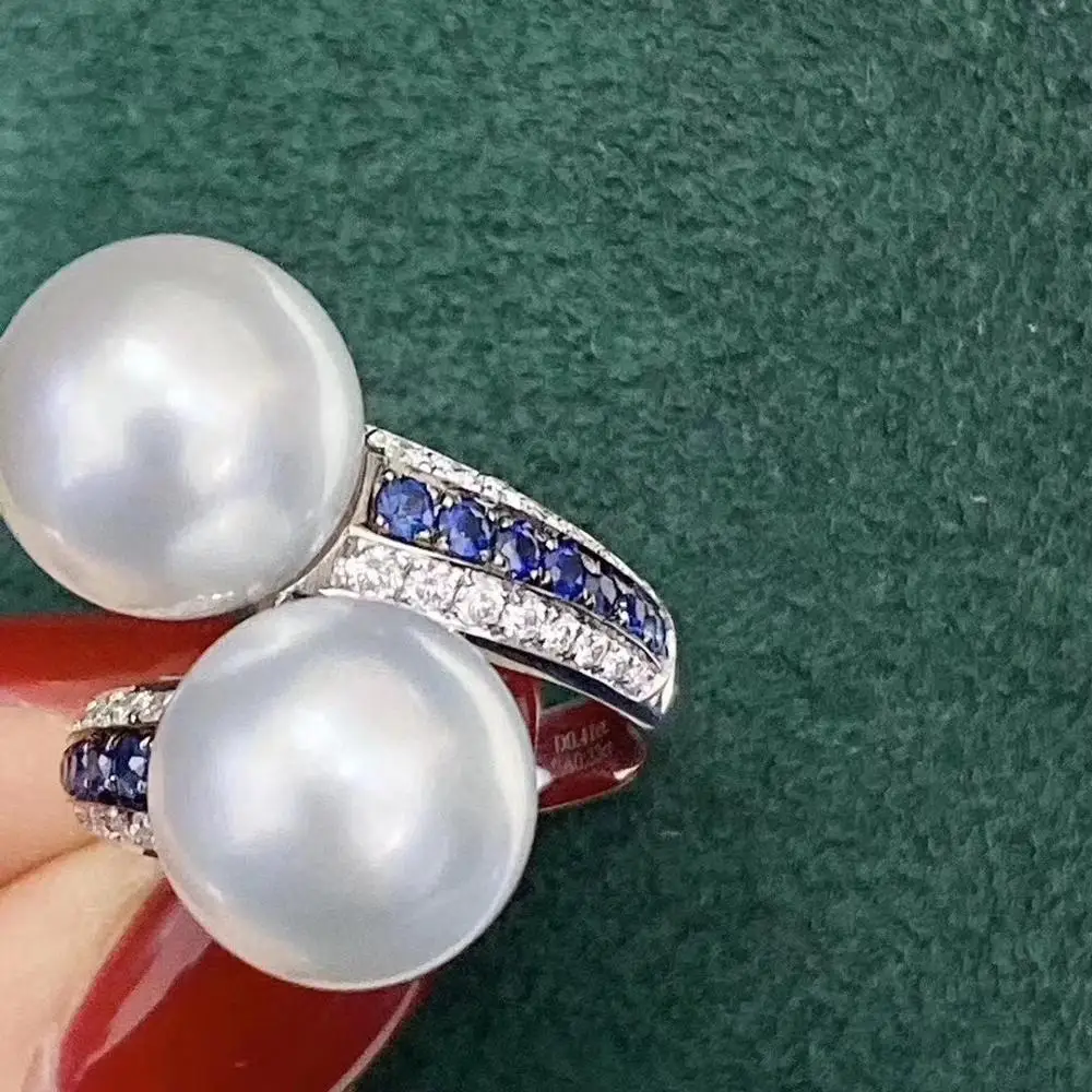 D413 кольцо с жемчугом ювелирные украшения из стерлингового серебра 925 пробы