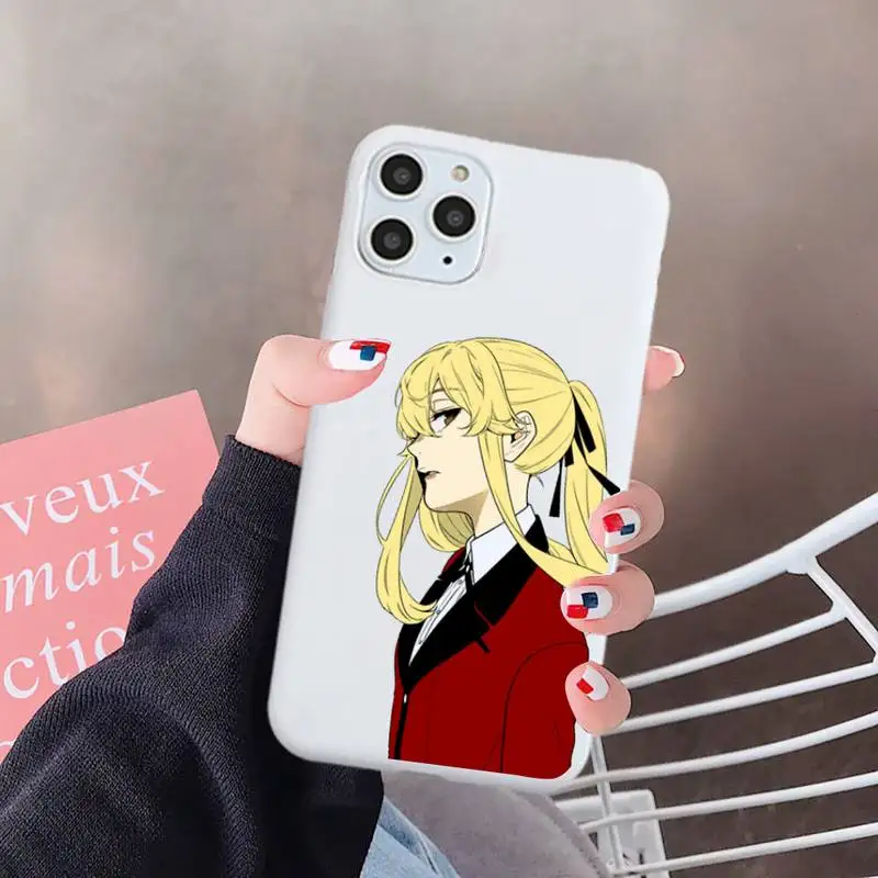 

Japan anime Kakegurui Phone Case Candy Color for iPhone 6 7 8 11 12 s mini pro X XS XR MAX Plus