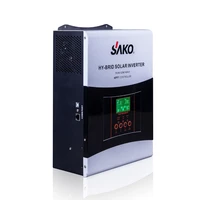 sako 2kw mppt 40a wall mounted design high frequency inverter 24v hybrid solar power inverter charger with lithium battery bank