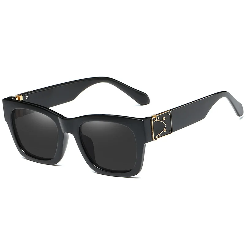 

SO&EI Vintage Square Women Sunglasses Gradient Mirror Lens Eyewear Brand Designer Men Sun Glasses Shades UV400 Oculos De Sol