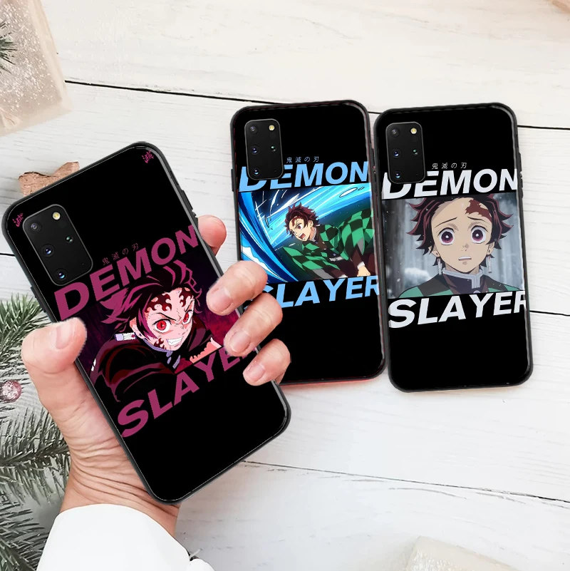 

Cartoon Japan Anime Demon Slayer Phone Case For Samsung Galaxy S8 S9 S10 S10 Plus S20 S20 FE Lite Pro Kimetsu No Yaiba Cover