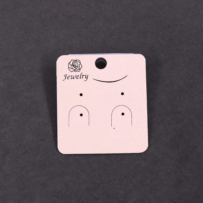 Шампанское серьги ожерелье висячая карта Пользовательский логотип 100 шт ПВХ Роза