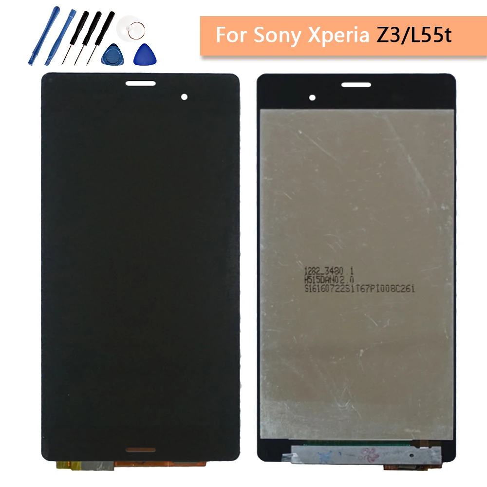 5 2 &quotL55t LCD для SONY Xperia Z3 дисплей сенсорный экран с рамкой двойной D6633 D6603