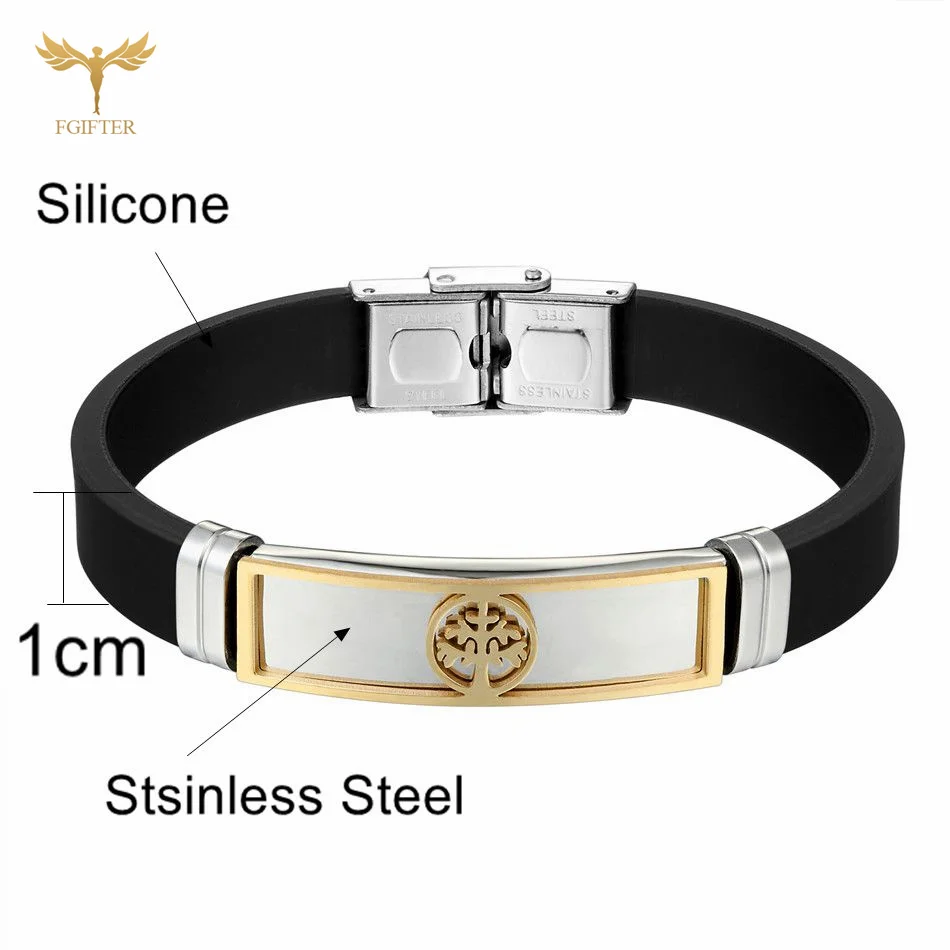 Мужской браслет-якорь из нержавеющей стали браслеты-манжеты браслеты черный