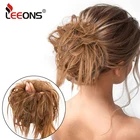 Резинка для волос Leeons из синтетических волос, пучок волос, удлинитель волос, конский хвост с эластичными резинками, шиньоны для женщин