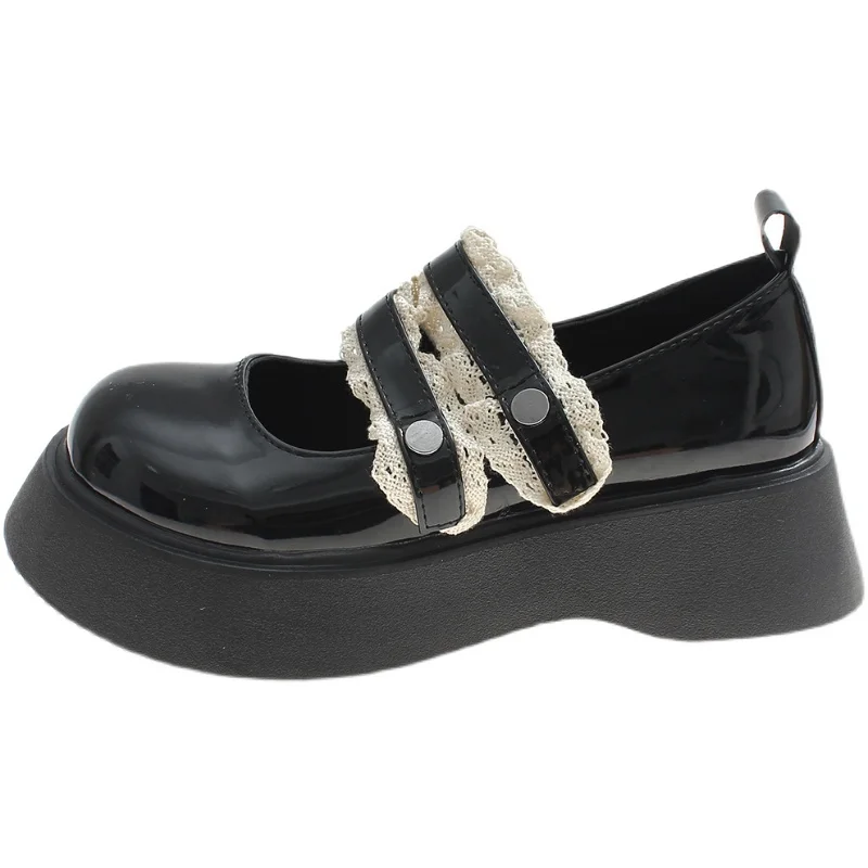 

New Arrivals Women PU Leather High heels lolita shoes shoes Gothic Uniform Japanese style shoes Anime Elegant Mary Jane Shoes