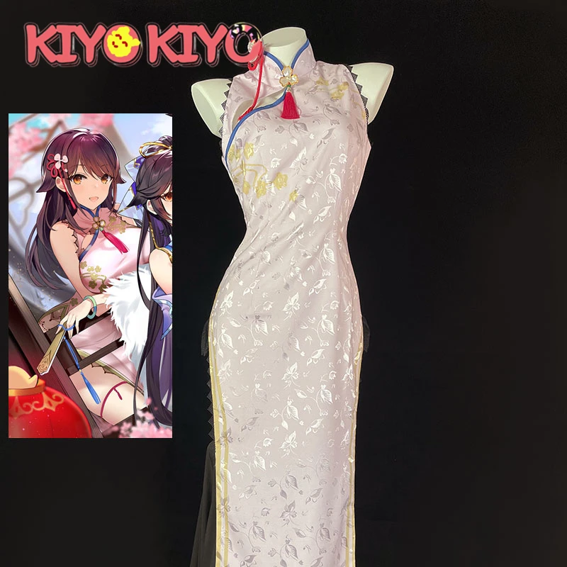 

KIYO-KIYO Azur Lane Cosplay IJN Chokai Cheongsam Cosplay Costume Halloween Costumes sexy New Year Dress for women