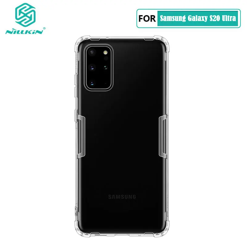 Чехол из ТПУ для Samsung Galaxy S20 Ultra + мягкая задняя крышка Nillkin серии Nature чехол