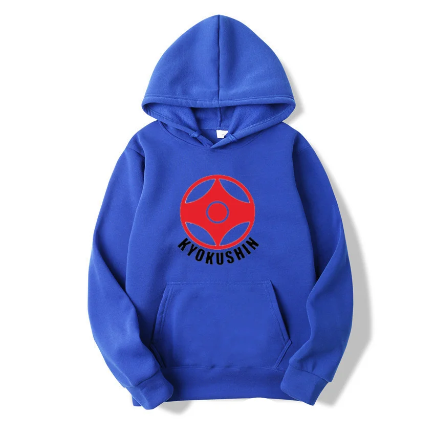 

2021 Black Hoodie Men's Loose Jacket Kyokushin Karate Hill Japanese Karate Custom Printed Men's Sweatshirt Warm Hoodie