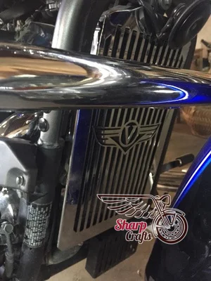 Аксессуары для мотоциклов крышка радиатора защитная решетка Kawasaki Vulcan 900 VN900 Classic LT