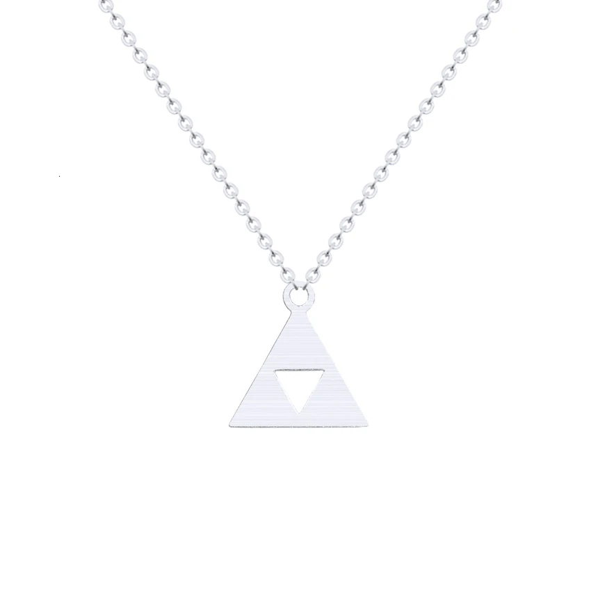 Игра Ювелирные изделия Triforce Легенда о Зельде кулон ожерелье для женщин мужчин из нержавеющей стали цепи треугольник талисманы чокеры