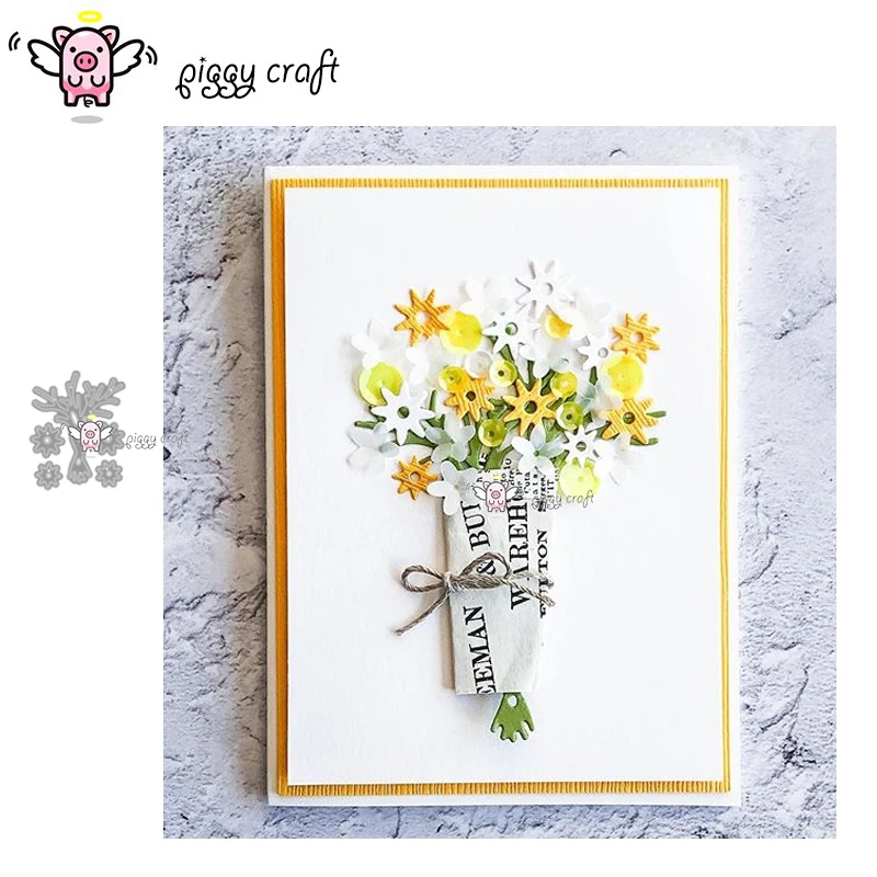 Металлические Вырубные штампы форма для вырезания цветов украшение букета