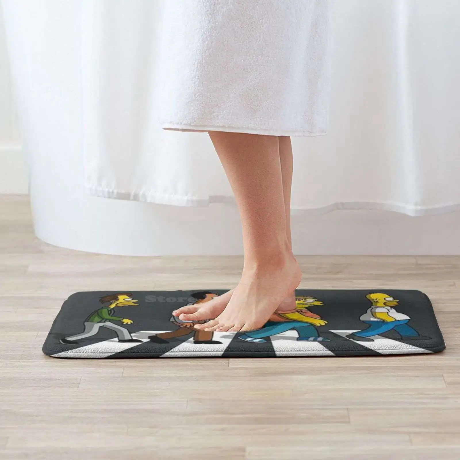 The X Simp'S 3D Household Goods Mat Rug Carpet Cushion Music 60S Here Comes Sun 70S Classic Lennon Lyrics And Roll | Дом и сад