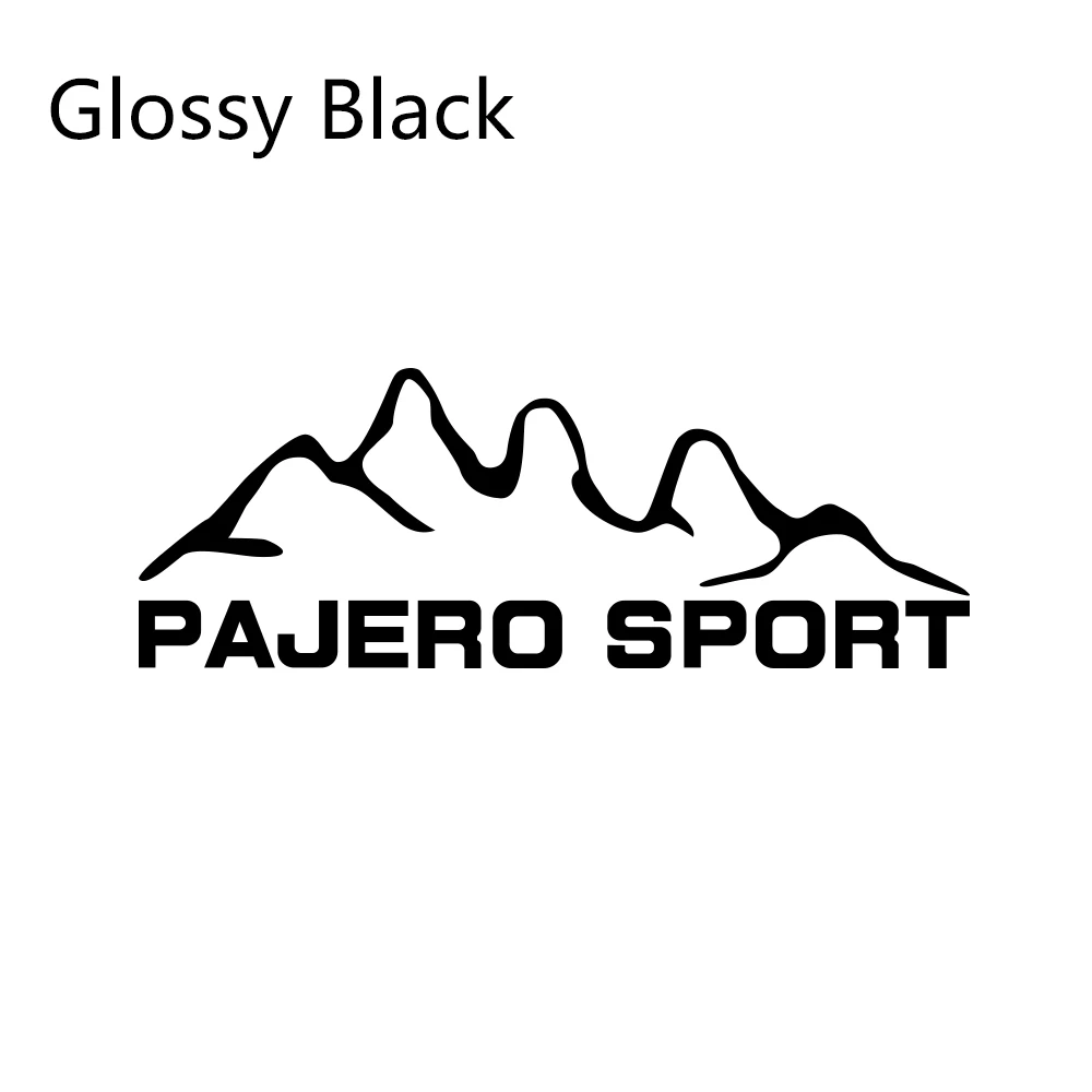Glossy Black Автомобильные наклейки для Mitsubishi pajero sport Styling Виниловая пленка Авто наклейки своими руками Автомобильные украшения автомобильные принадлежности для тюнинга - Название цвета: Glossy Black