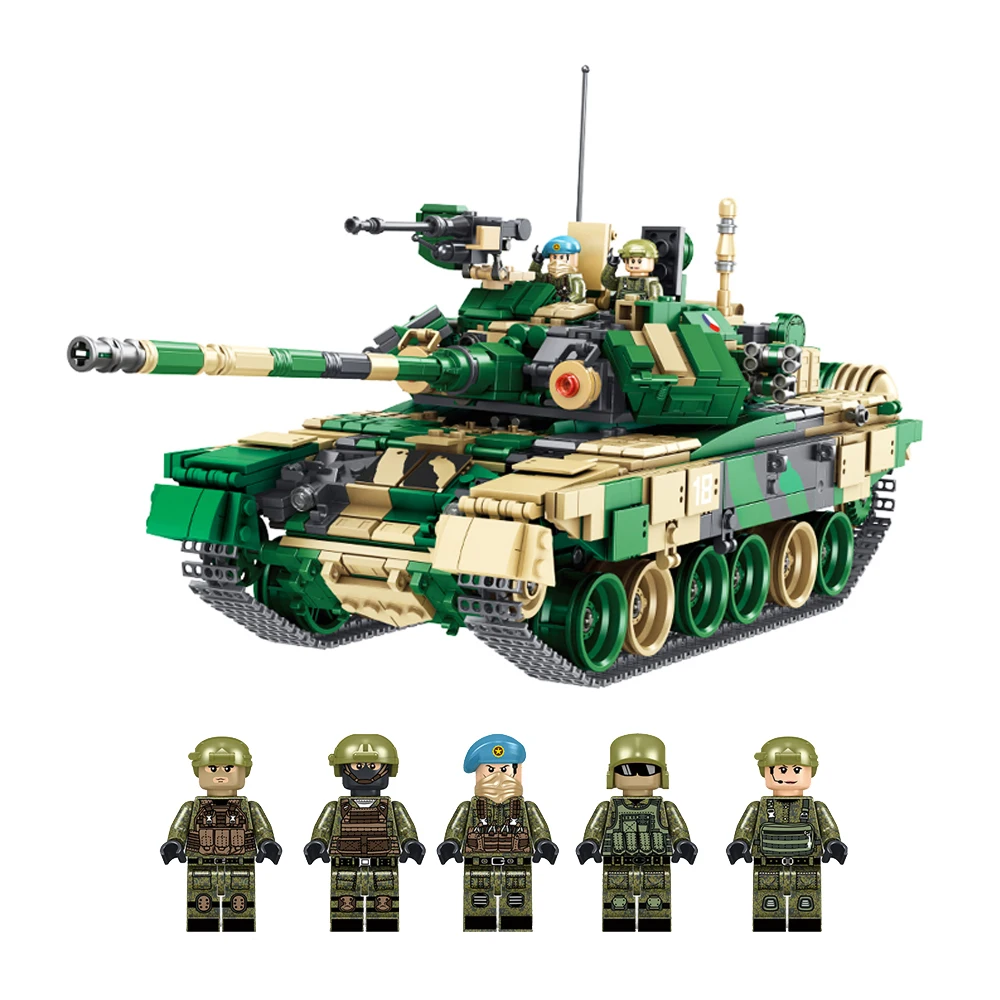 AIBOULLY 1773 шт. 632005 военные T-90 главный боевой танк с SWAT с пластмассовыми фигурками, модель комплект конструкторных блоков, Детские кубики, игрушки для детей, подарок