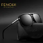 FENCHI Мужские Pilot, поляризационные очки Черные Солнцезащитные ретро UV400 покрытием вождения очки