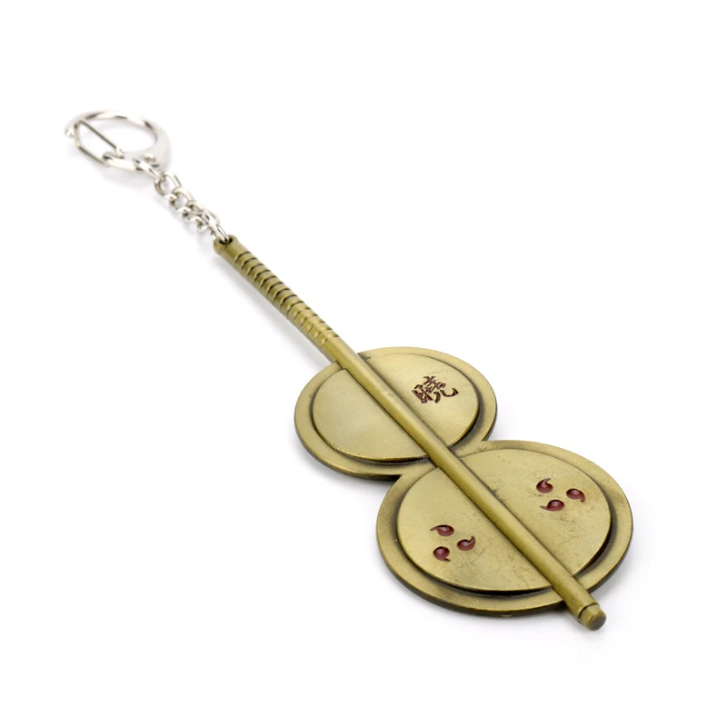 

hot anime Naruto Uchiha Madara cucurbit shape keychain alloy keyring fashion car key holder chaveiro
