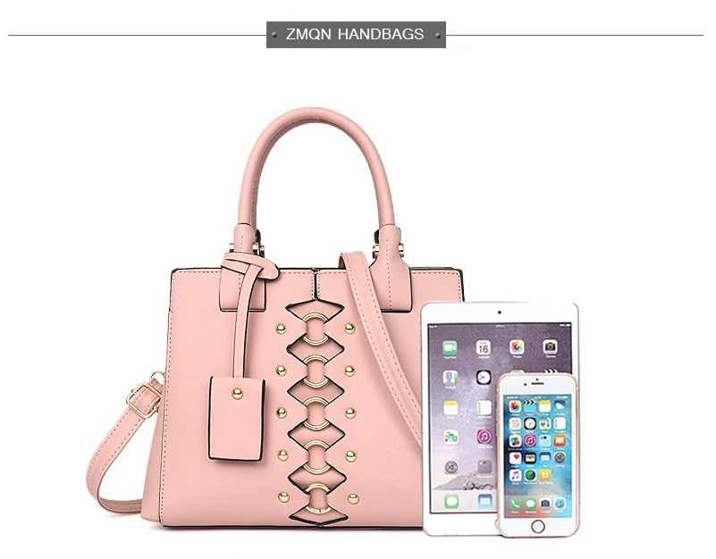 ZMQN Handbags For Women Cute Pink Luxury Shoulder Bag Leather Hand Bag Candy Solid Handbag Hgigh Quality Torebki Damskie A849