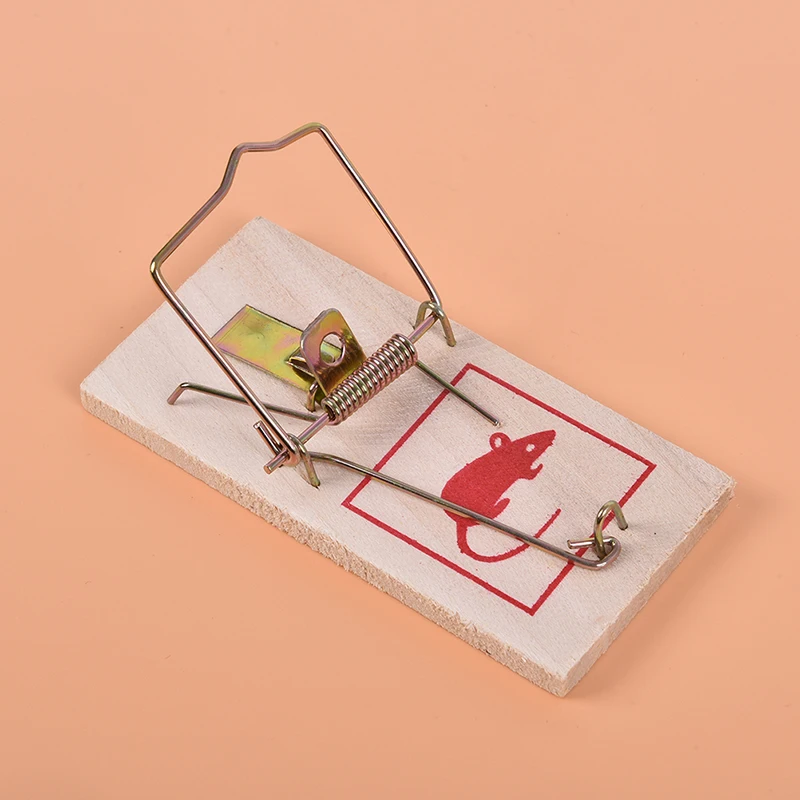 

Traditional Wooden Mouse Traps Classic Mice Rat Pet Rodent Control Catch Trap