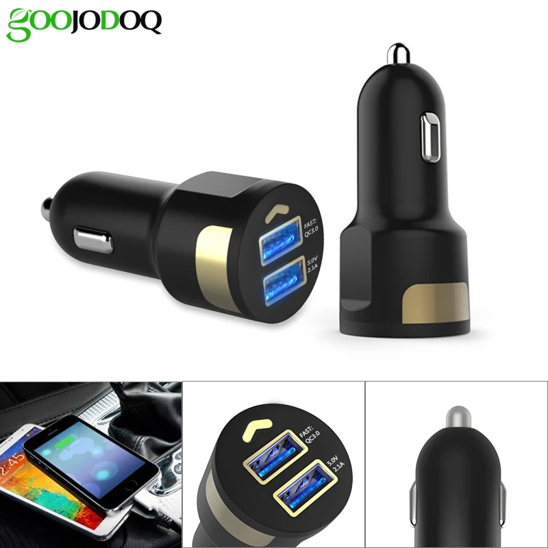 QC 3,0 USB быстрая зарядка автомобильное зарядное устройство для мобильного телефона Быстрая зарядка автомобильное зарядное устройство для iPhone samsung huawei Быстрая зарядка