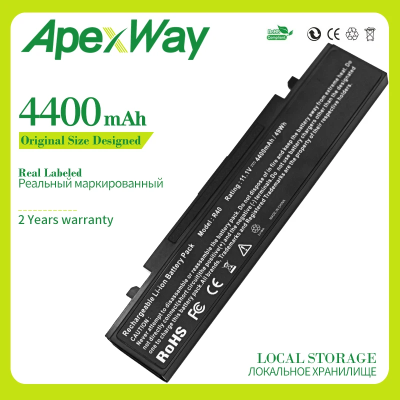 

Apexway 6 cells battery for Samsung aa-pb4nc6b P460 P50 P560 P60 Q210 R40 R410 R45 R460 R510 R560 R60 R610 R70 X360 X60 X65 X460