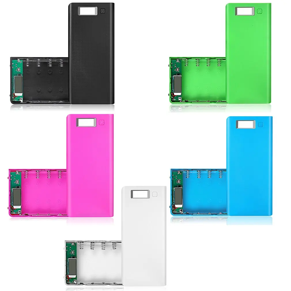 Портативный внешний аккумулятор 8*18650 чехол с цифровым дисплеем 8*18650|Аксессуары