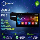 Автомобильный мультимедийный радиоплеер Ownice 6G + 128G Android 10,0 для Honda Jazz 3 2015-2020, подходит для 3 автомобильных видеоустройств 4G LTE SPDIF