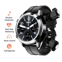 2022 new sports fitness smartwatch tws bluetooth headset combination heart rate blood pressure monitoring men health smart watch