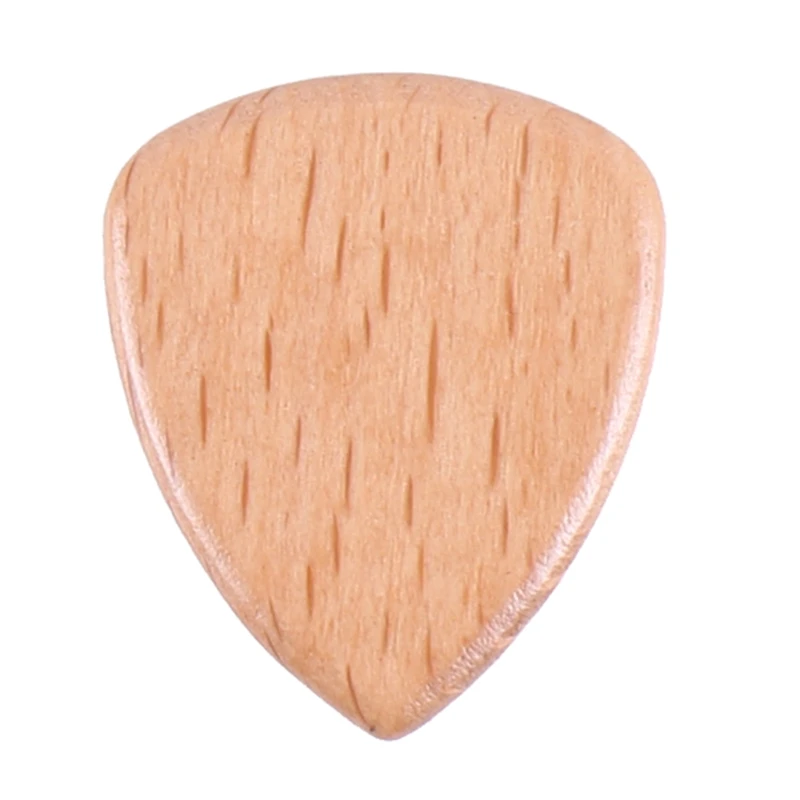 

Wood Acoustic Guitar Pick Plectrum Hearted Shape Picks for Bass Parts N58B