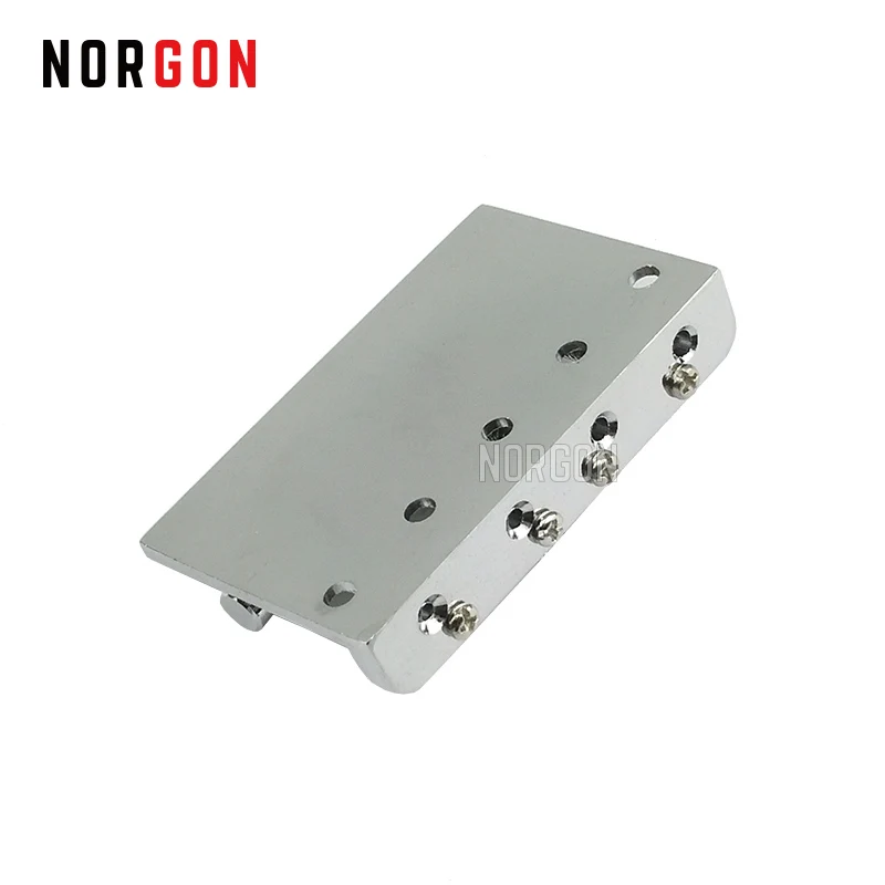 Norgon 4-струнная Электрический бас-гитара мост черный и серебристый инструменты Запчасти для авто и аксессуары