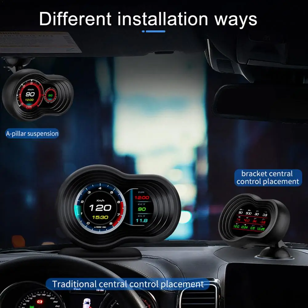 F9 интеллектуальный мобильный компьютер для вождения OBD2 + GPS HUD