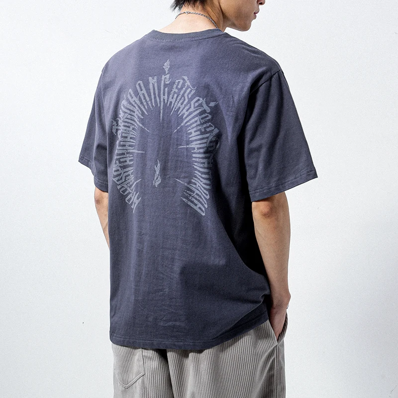 Футболка мужская с круглым вырезом модная Свободная Повседневная Уличная одежда