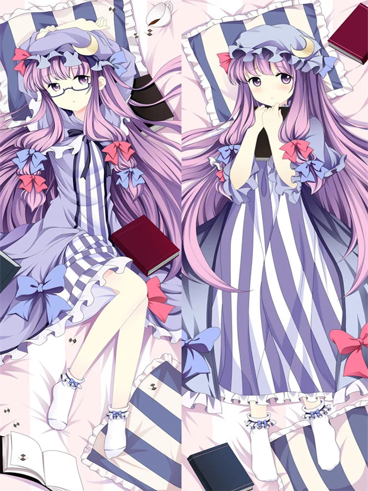 

Новинка 2017 года, чехол для подушки Dakimakura из японского аниме TouHou Project Shoot the Bullet Patchouli, обнимающая подушка