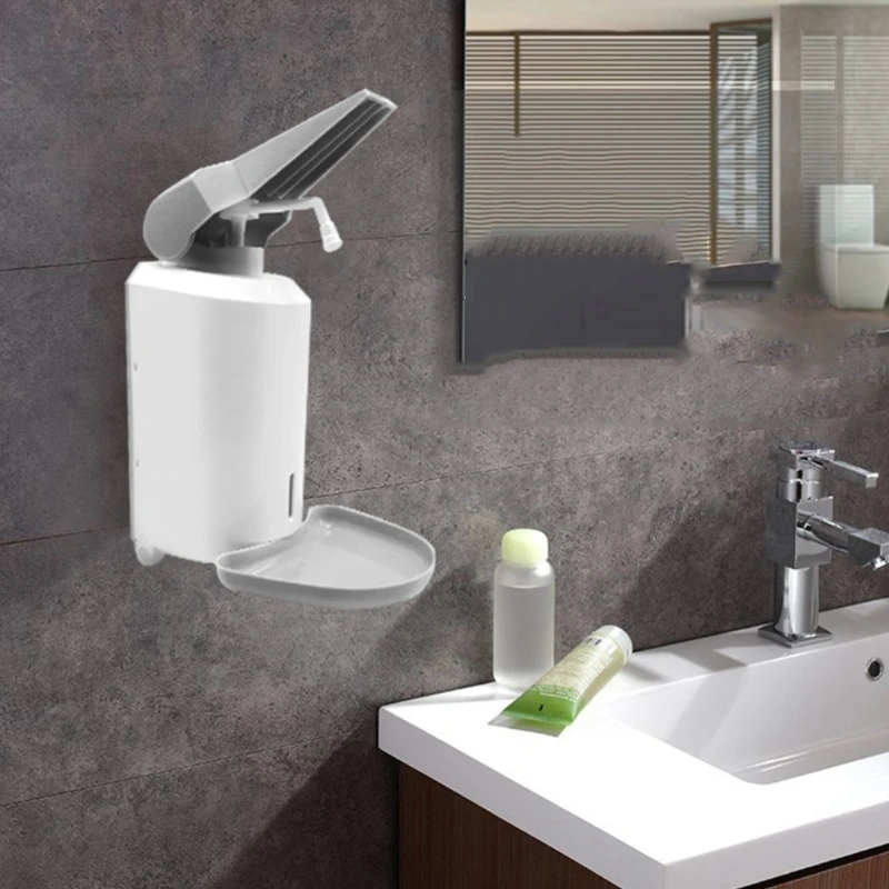 

1000ml Manual Soap Dispenser Washing Shower Lotion Shampoo Container Box Holder 35ED