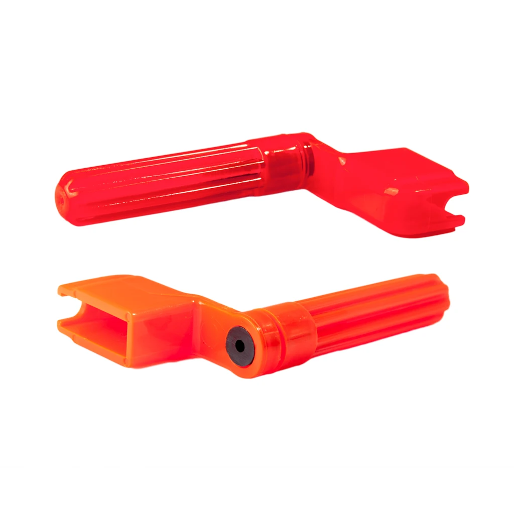

2PCS Guitar String Winder Peg Winder Acoustic Electric Guitar String Winder Orange