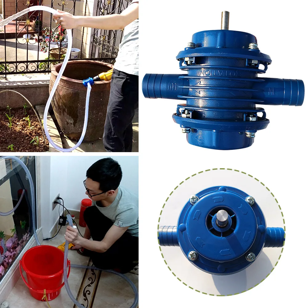 

Heavy Duty Self-Priming Hand Electric Drill Water Pump Home Garden Centrifugal Home Garden Micro Hand Household Pumping Tools