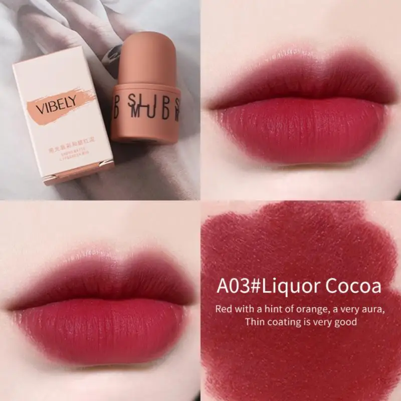 

2021 Fall Winter Silky Velvet Lip Gloss Matte Finish Intense Color Lip Tint Lasting Liquid Lipstick 6 Colors Cosmetics TSLM1