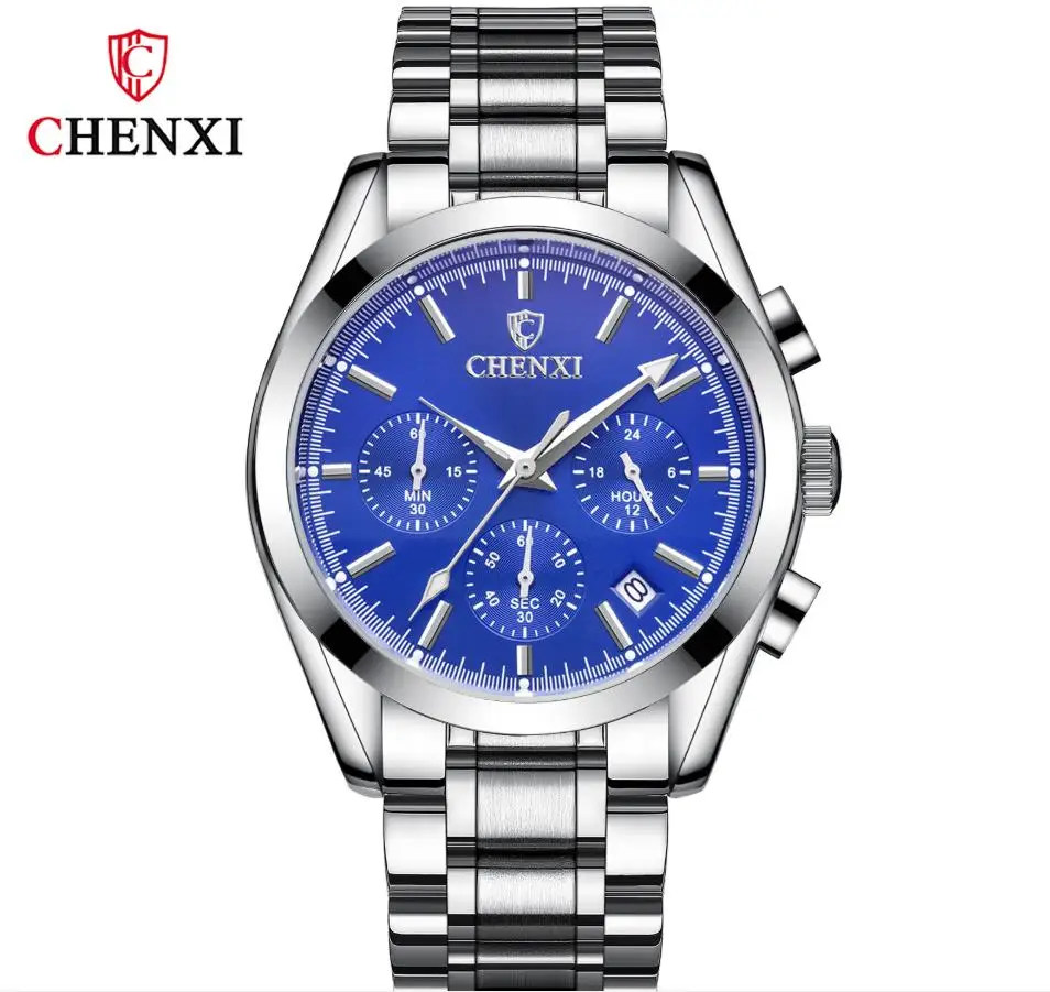 

Brand Men Watches Business Quartz Watch Men's Stainless Steel Band 30M Waterproof Date Wristwatches Relogio Masculino