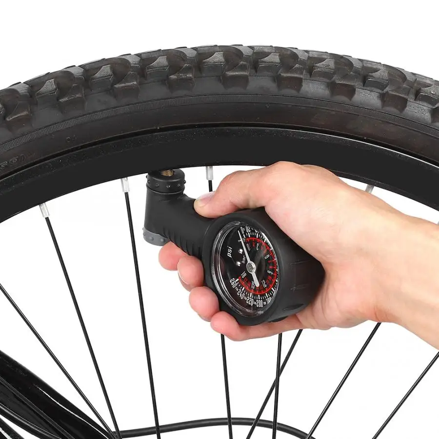 Барометр давления воздуха в велосипедных шинах для клапанов Schrader Presta горный
