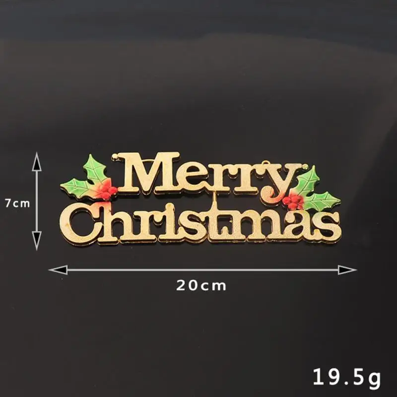 2020 Рождественское украшение золотые буквы Рождественская елка подвеска