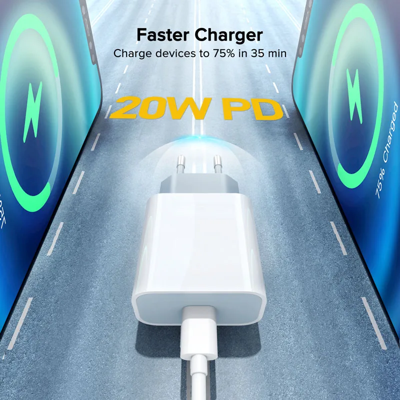Оригинальное быстрое зарядное устройство PD QC4.0 3 0 20 Вт для Apple iPhone 12 11 Pro 8 7 XR XS Max iPad