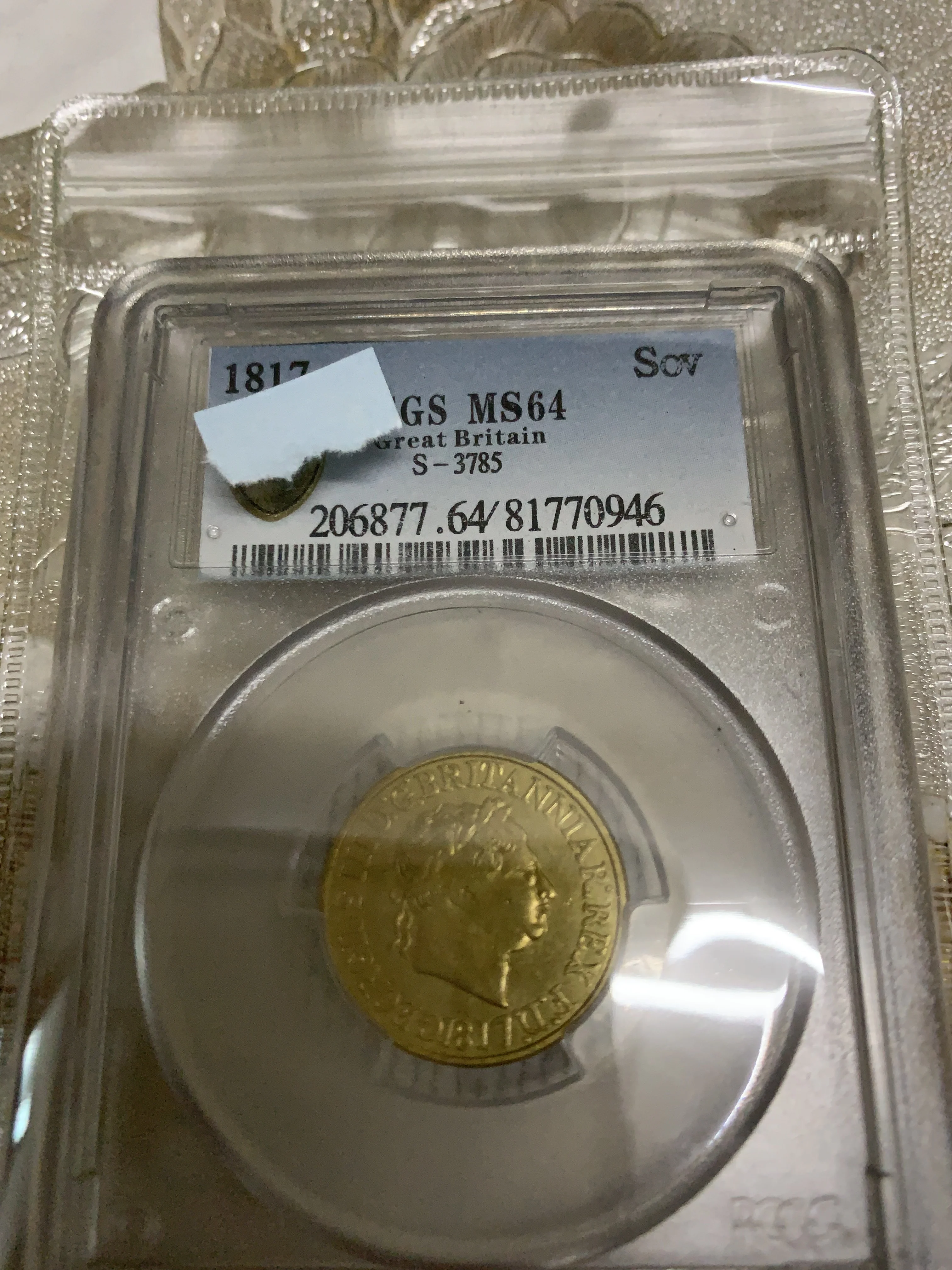 Коллекция 1817 года золотая монета большой Великобритании MS64|coin|coin coinscoin eagle |