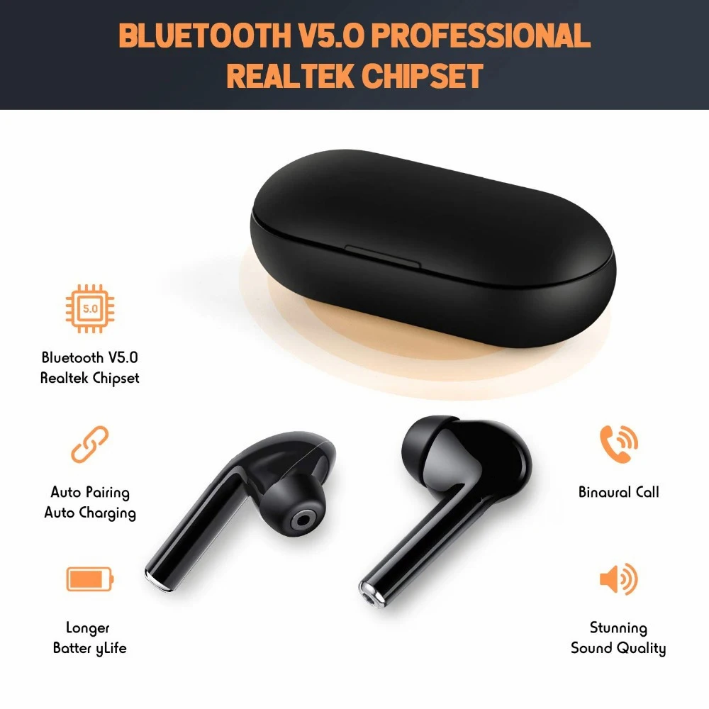 

M6S TWS 5.0 Touch Control Mini Bluetooth Wireless Earphones Stereo sports Headphones Binaural Earbuds Mini hands-free headsets