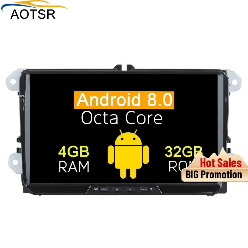 Автомобильный мультимедийный плеер с GPS 2 Din 8 дюймов для VW/Volkswagen/PASSAT/B5/MK5/GOLF/POLO Android 0